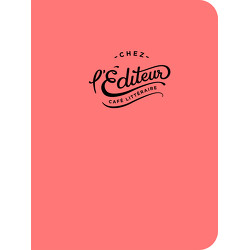 Cahier de notes Chez l'Éditeur (corail)