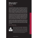Mise en scène et jeu de l’acteur